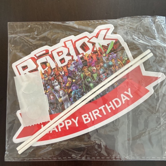 Roblox Birthday Banner & Cake Topper Only - Picture 6 of 6